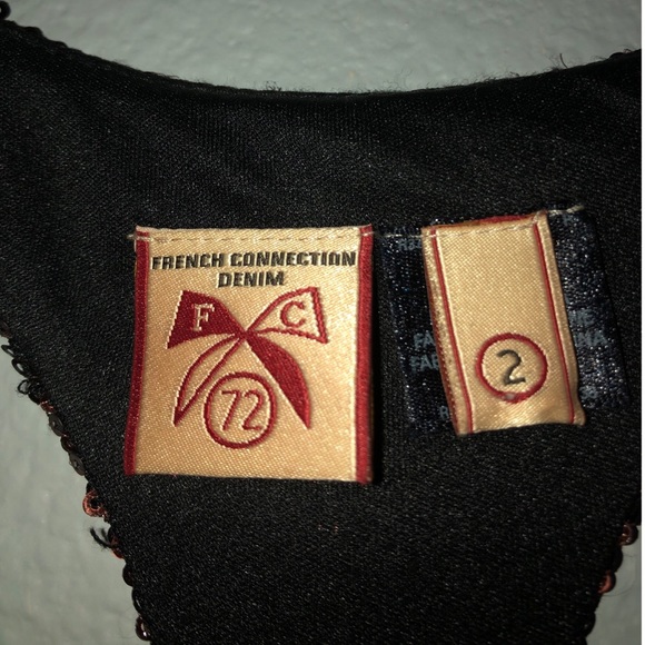 French Connection Copper Sequin Dress - Picture 5 of 6